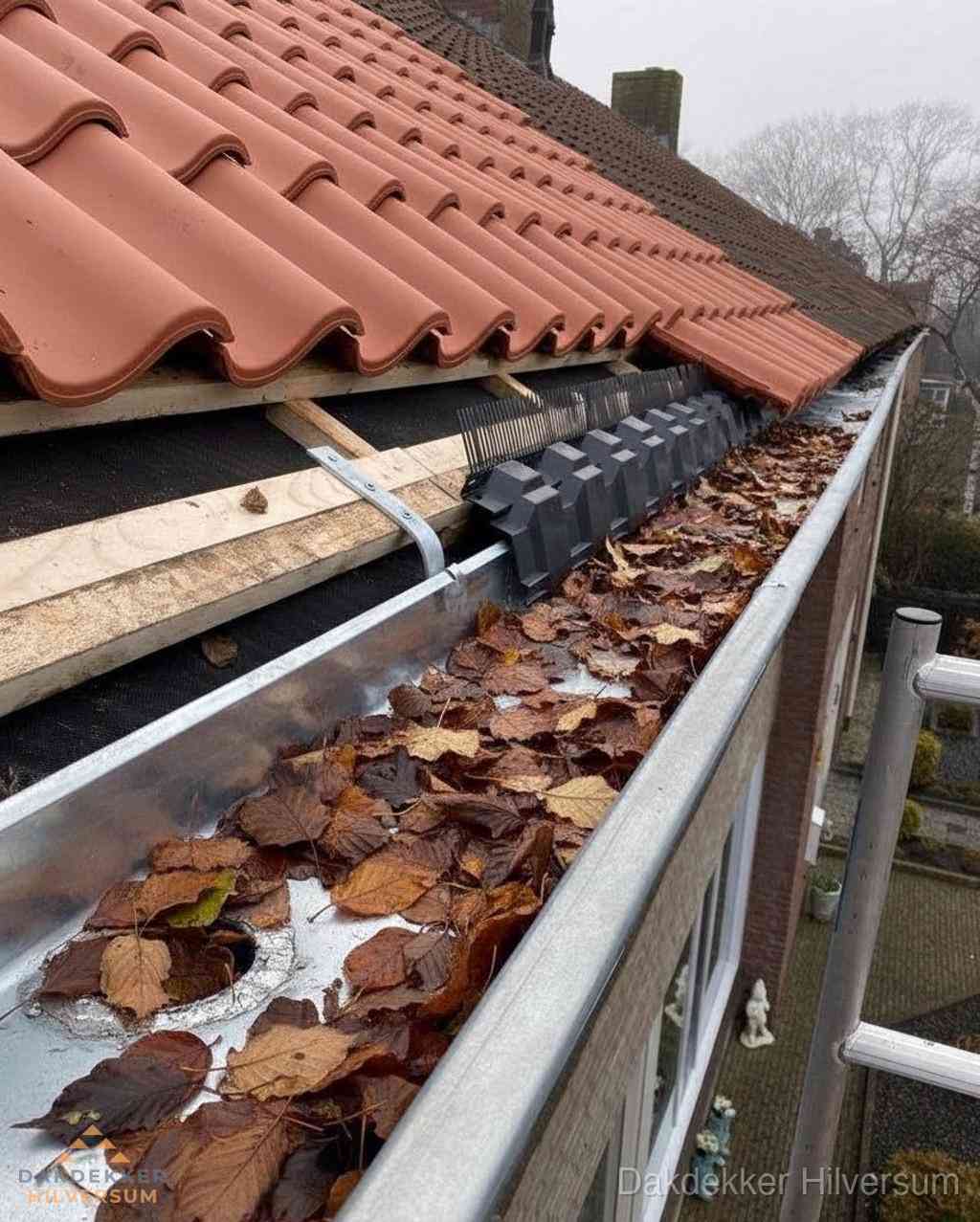 Plat dak bedrijfspand met bitumen dakbedekking en lichtkoepels in Hilversum