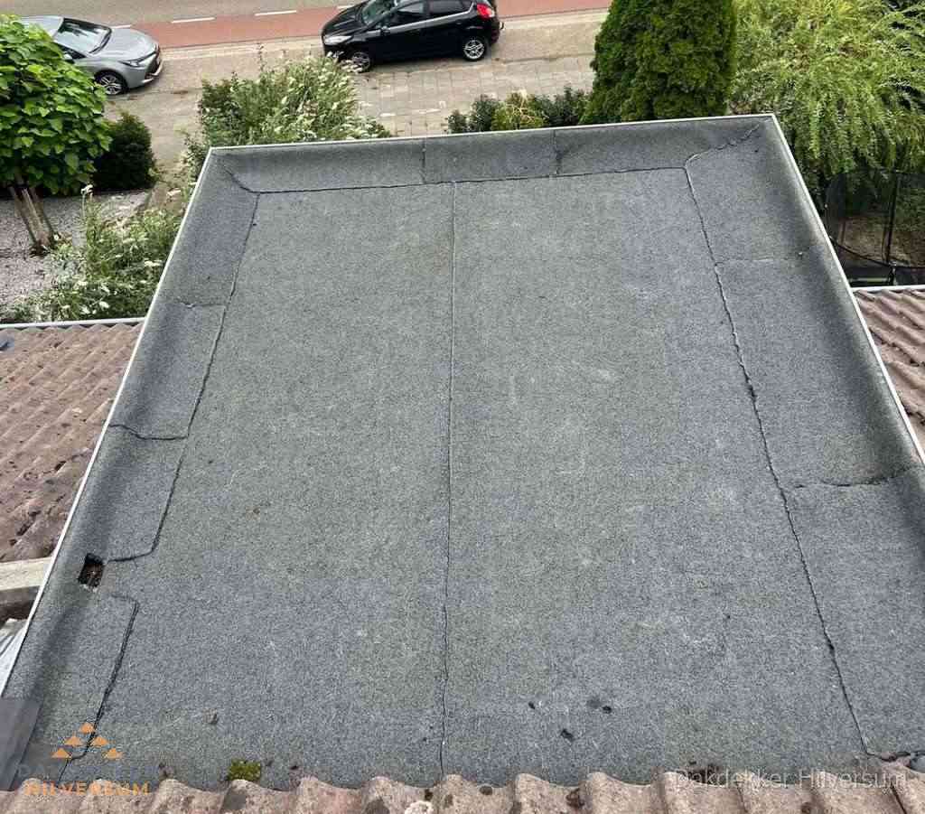 Dakbedekking schuur met bitumen in Hilversum