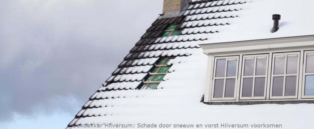 Schade door sneeuw en vorst Hilversum voorkomen